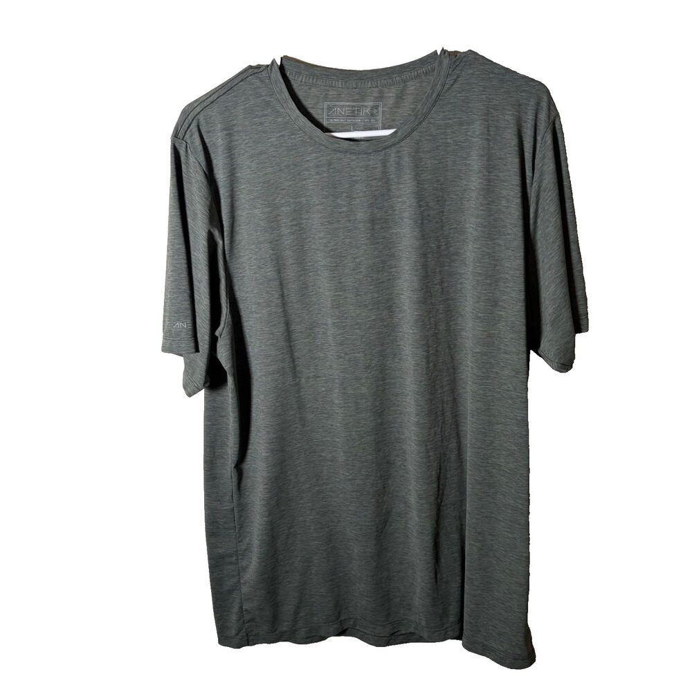 Anetik T-Shirt Men's Large Ultralight Outdoor UPF 30 Short Sleeve Athletic